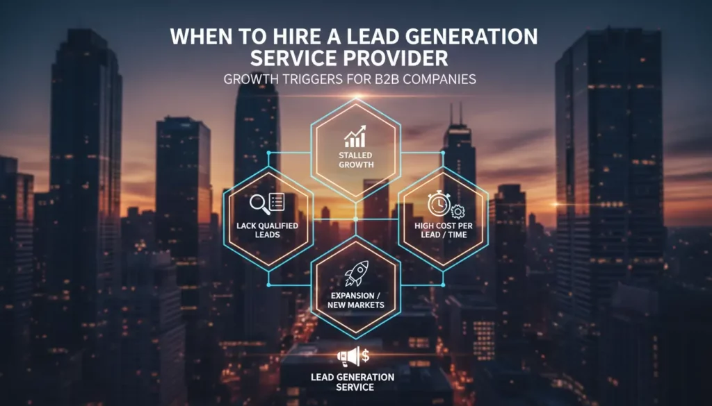 When to Hire a Lead Generation Service Provider: Growth Triggers for B2B Companies