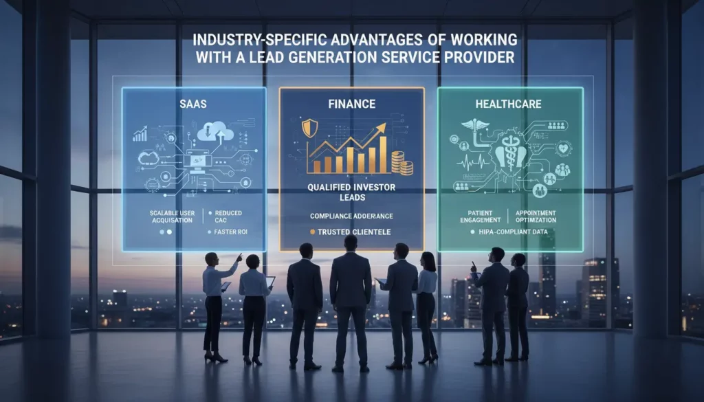 Industry-Specific Advantages of Working With a Lead Generation Service Provider (SaaS, Finance, Healthcare)
